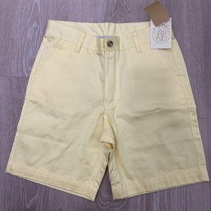 The Beaufort Bonnet Company boys sz 12 yellow chino shorts NEW with tags